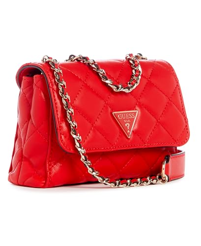 GUESS Women's Red Tali Mini Crossbody VIP Bag