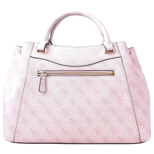 GUESS Women's Emera Girlfriend Satchel, Blush Logo, VIP Shopping