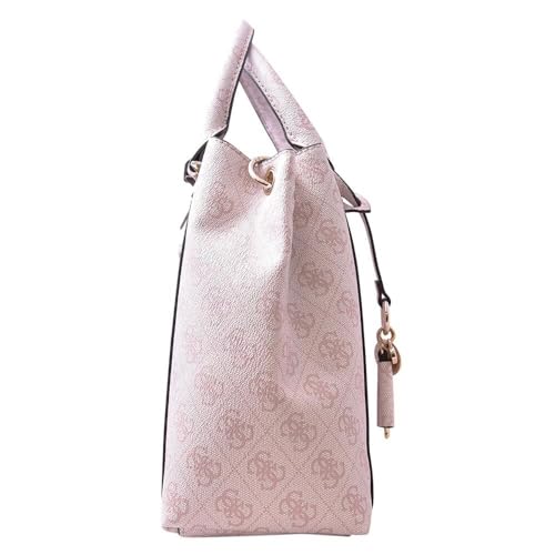 GUESS Women's Emera Girlfriend Satchel, Blush Logo, VIP Shopping