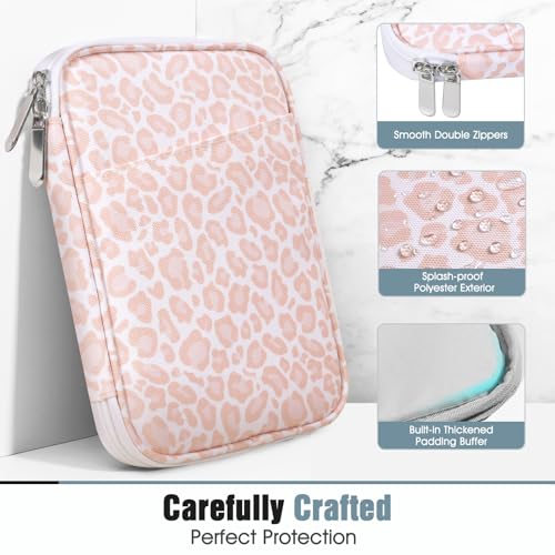 TiMOVO 6-7 Inch Kindle Sleeve in Pink Leopard