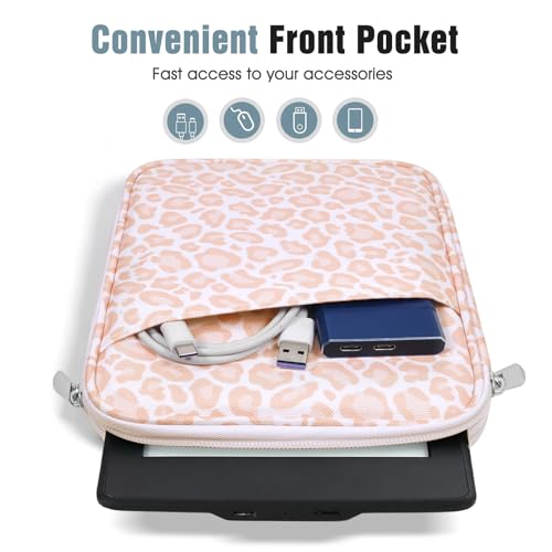TiMOVO 6-7 Inch Kindle Sleeve in Pink Leopard