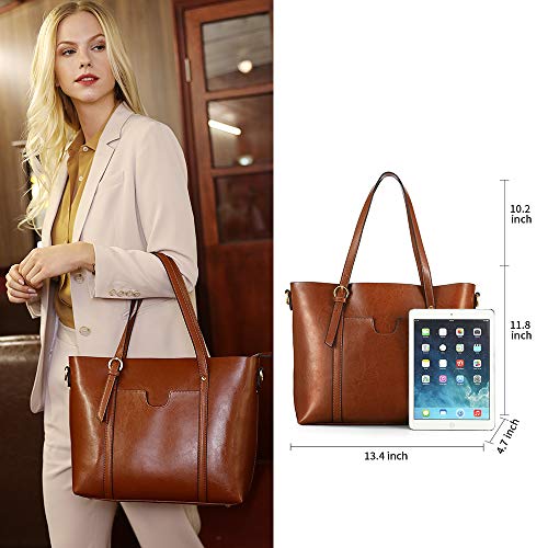 Kattee Women's Leather Tote Crossbody Shoulder Handbag VIP