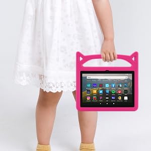 VIP Kids Kindle Fire 8 Case, Lightweight Magenta