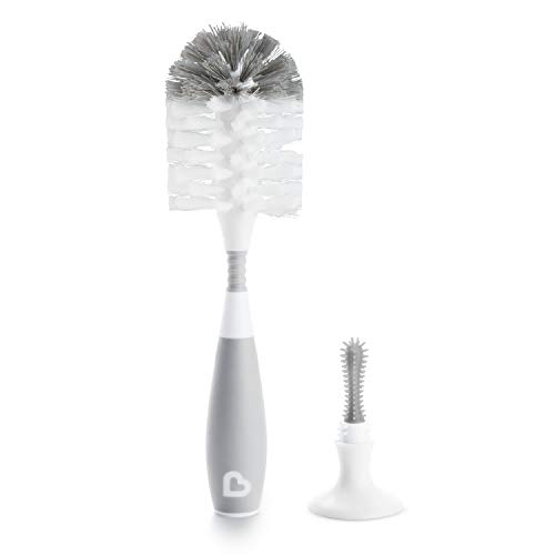 VIP Munchkin Bristle Bottle Brush in Grey