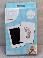 Pearhead Newborn Baby Handprint/Footprint Clean-Touch Ink Pad Black