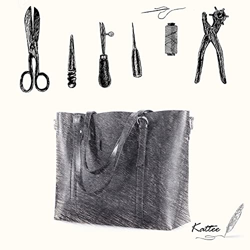 Kattee Women's Leather Tote Crossbody Shoulder Handbag VIP