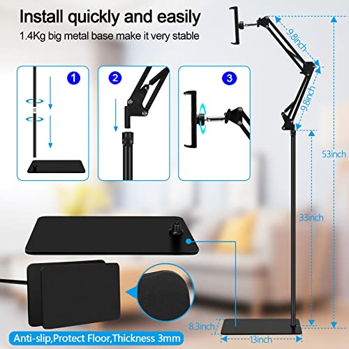 Adjustable Metal Tablet Holder Stand for iPad/iPhoneVIP