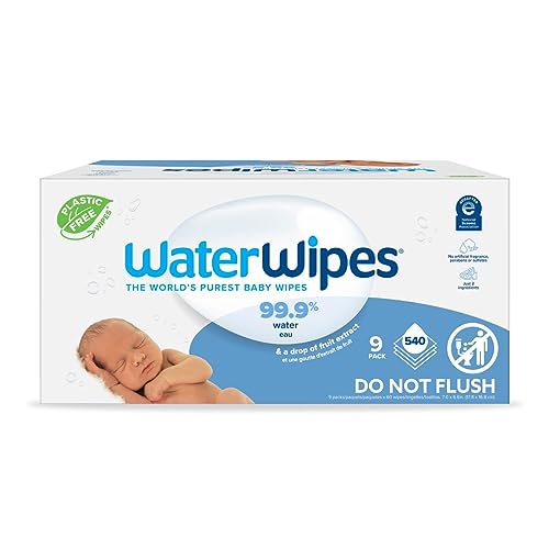 540 Count WaterWipes Baby Wipes, Unscented & Hypoallergenic