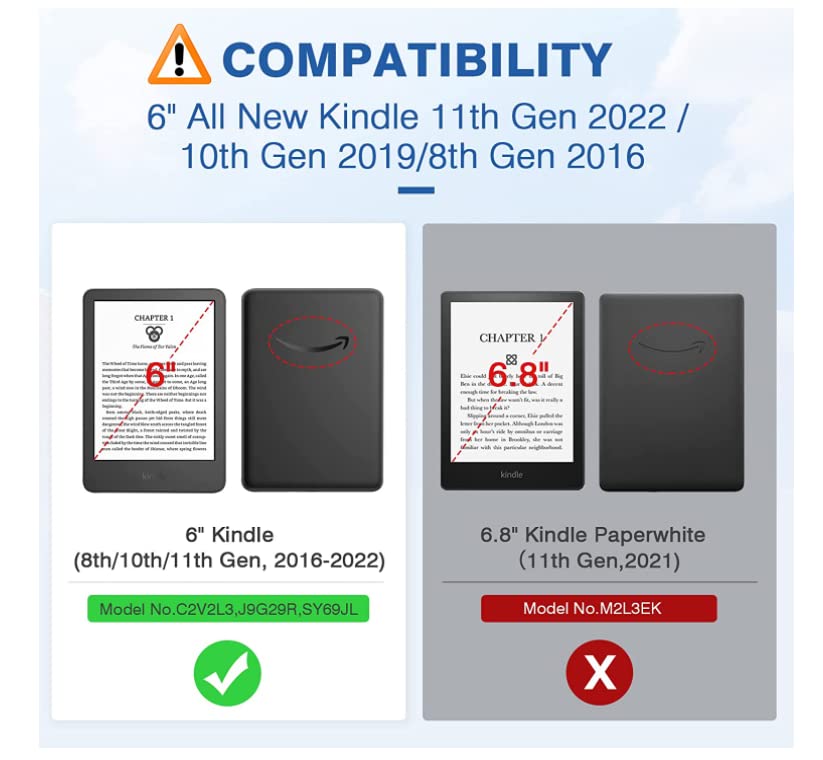 Vertical Flip Stand Case for All New Kindle