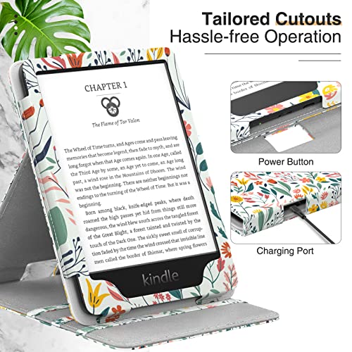 Vertical Flip Stand Case for All New Kindle