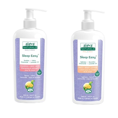 Aleva Naturals Baby Care Set for Peaceful Bedtime