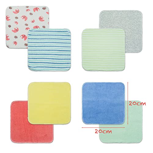 Luxurious Baby Terry Washcloths, Cotton Baby Wipes VIP Set