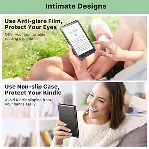 MoKo Clear Case & 2-Pack Screen Protector for Kindle Paperwhite