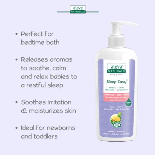 Aleva Naturals Baby Care Set for Peaceful Bedtime