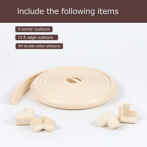 MEETBABY Childproofing Set: Edge Guards, Corner Bumpers, Table Protectors