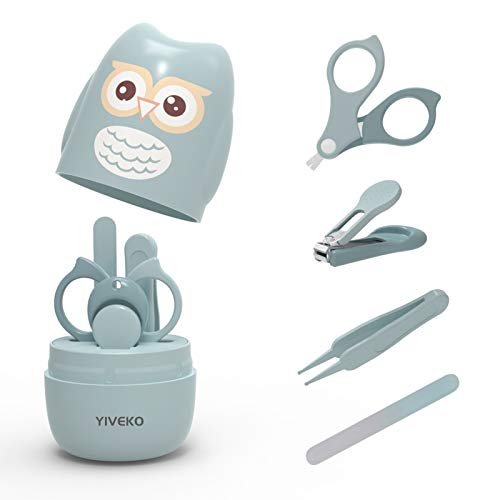 YIVEKO 4-in-1 Baby Nail Care Set with Cute Case