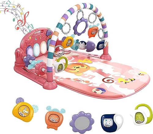 Baby Gym Play Mat with Piano & Toys