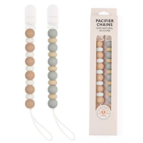 Silicone Soother Clips for Newborn Baby Pacifier Storage