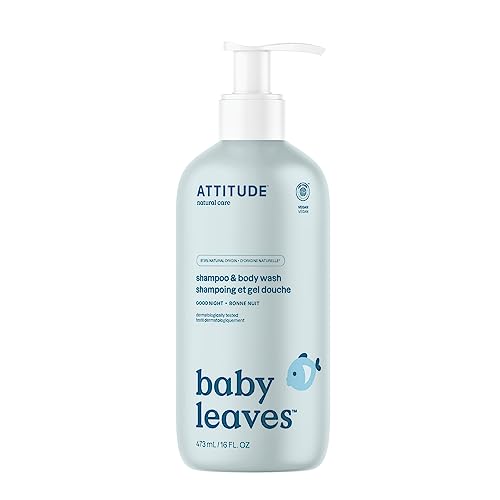 ATTITUDE Baby 2-in-1 Shampoo & Body Wash, Vegan, 473mL