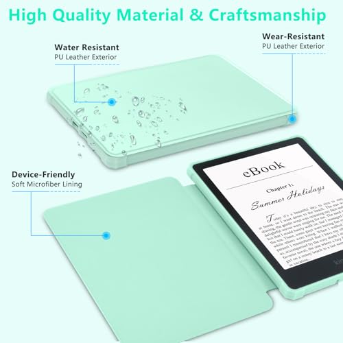 VIP Kindle Paperwhite Case, Light Shell Cover, Green