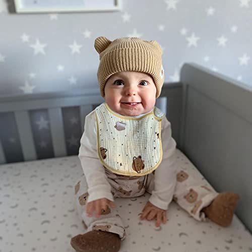 Organic Muslin Cotton Baby Bibs, 6-Pack VIP Bundle