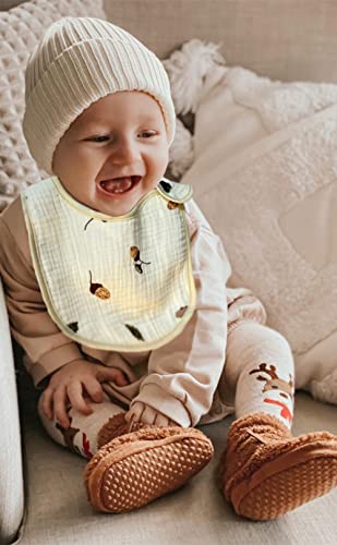 Organic Muslin Cotton Baby Bibs, 6-Pack VIP Bundle