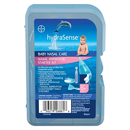 HydraSense Baby Nasal Aspirator Starter Kit - Relieve Congestion