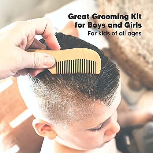 Soft Goat Bristle Baby Hair Brush Comb Set