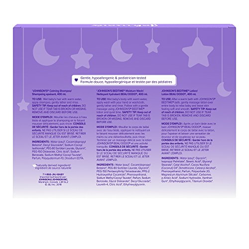 Johnson's Baby bedtime gift set - 3 pieces