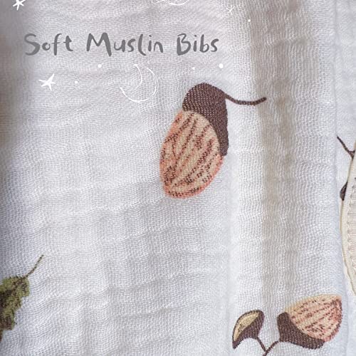 Organic Muslin Cotton Baby Bibs, 6-Pack VIP Bundle