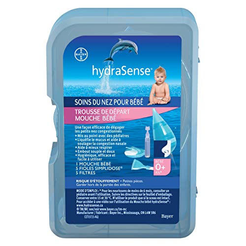 HydraSense Baby Nasal Aspirator Starter Kit - Relieve Congestion
