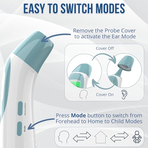 VIP Touchless Ear and Forehead Thermometer for All