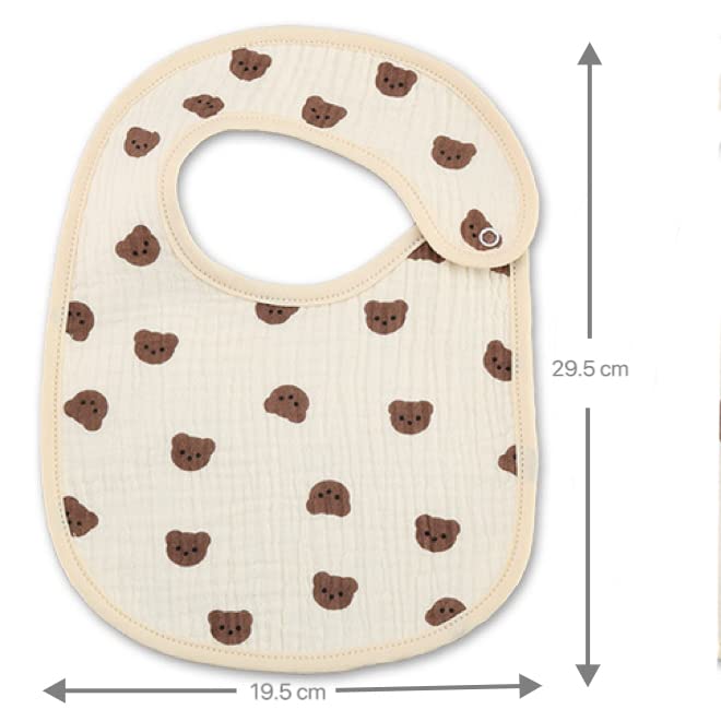 Organic Muslin Cotton Baby Bibs, 6-Pack VIP Bundle