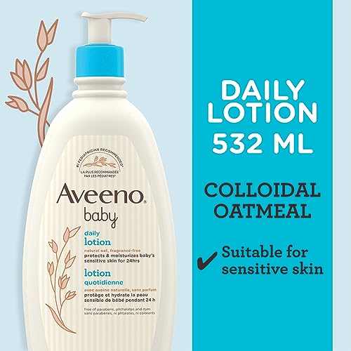 Aveeno Baby Daily Moisture Body Lotion, Hypoallergenic, 532mL
