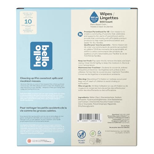 Hello Bello Baby Wipes 600 pack