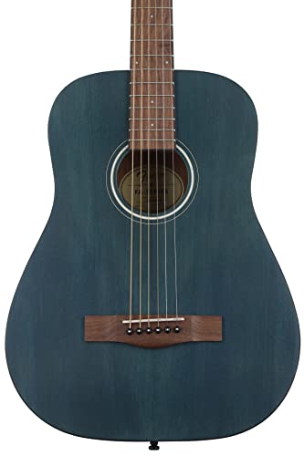 Blue Fender FA-15 Acoustic Guitar in Gig Bag
