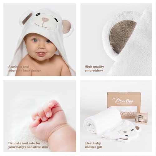 Organic Bamboo Baby Hooded Towel - Hypoallergenic VIP Gift