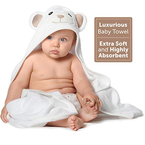 Organic Bamboo Baby Hooded Towel - Hypoallergenic VIP Gift