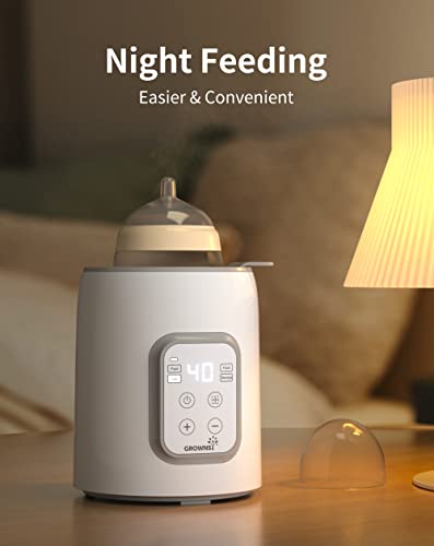 GROWNSY VIP Baby Bottle Warmer with Timer & LCD Display