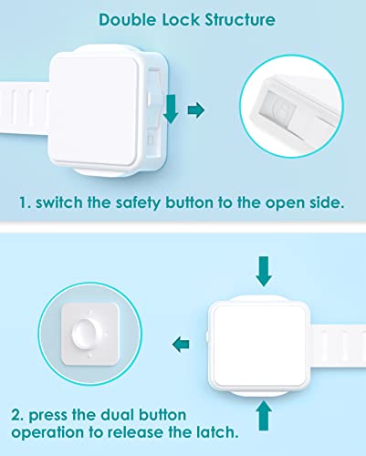 VIP 6 Pack Child Safety Locks for Cabinets