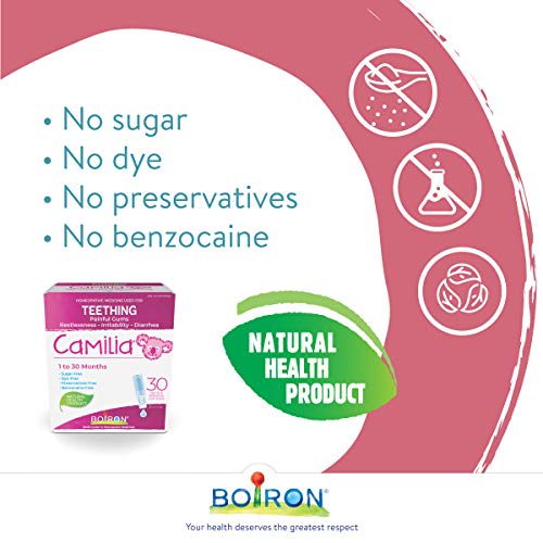 Boiron Camilia Baby Teething Relief, 30 Count Pack