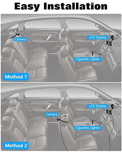 Zacro HD 1080P Baby Car Camera with Monitor