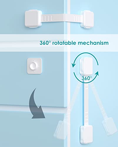 VIP 6 Pack Child Safety Locks for Cabinets