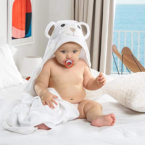 Organic Bamboo Baby Hooded Towel - Hypoallergenic VIP Gift