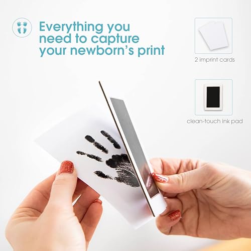 Pearhead Newborn Baby Handprint/Footprint Clean-Touch Ink Pad Black