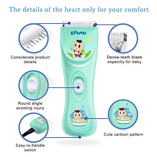 ENSSU Quiet Baby Hair Clippers for Autism & Sensory