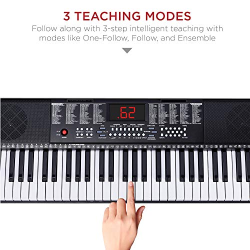 61-Key Beginners Electronic Keyboard Piano Set VIP Bundle
