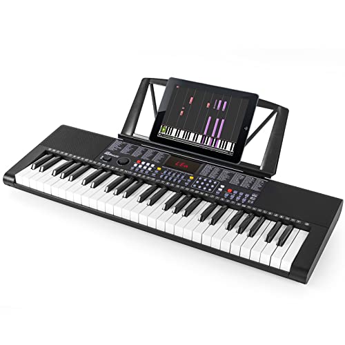 54-Key Portable Electronic Keyboard with LCD Screen & Mic