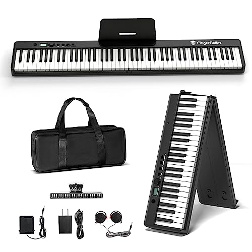 Portable Piano Keyboard, 88 Key, Full Size, Bluetooth MIDI