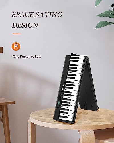 Portable Piano Keyboard, 88 Key, Full Size, Bluetooth MIDI